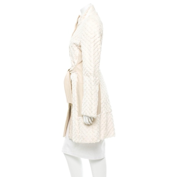 Valentino Roma Leather and Rabbit Fur Coat 🌟 - Picture 2 of 13